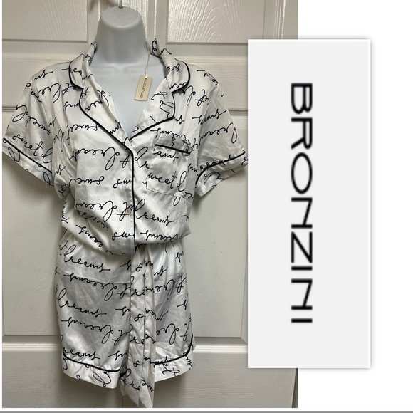 Bronzini Sweet Dreams Pajama Romper - Picture 1 of 10